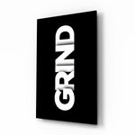 Grind Bold Black Glasbild