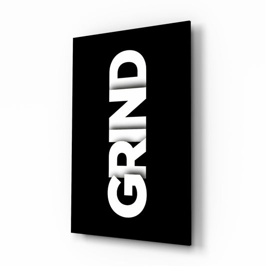 Quadro in vetro Grind Bold Black