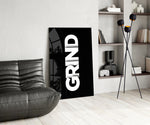 Grind Bold Black Glasbild