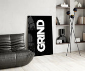 Grind Bold Black Glasbild