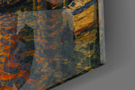 Venice Grand Canal glass wall art close-up detail of the printed surface on tempered glass