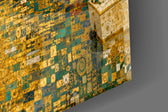 Venice Grand Canal glass wall art close-up detail of the printed surface on tempered glass
