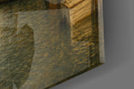 Venice Grand Canal glass wall art close-up detail of the printed surface on tempered glass
