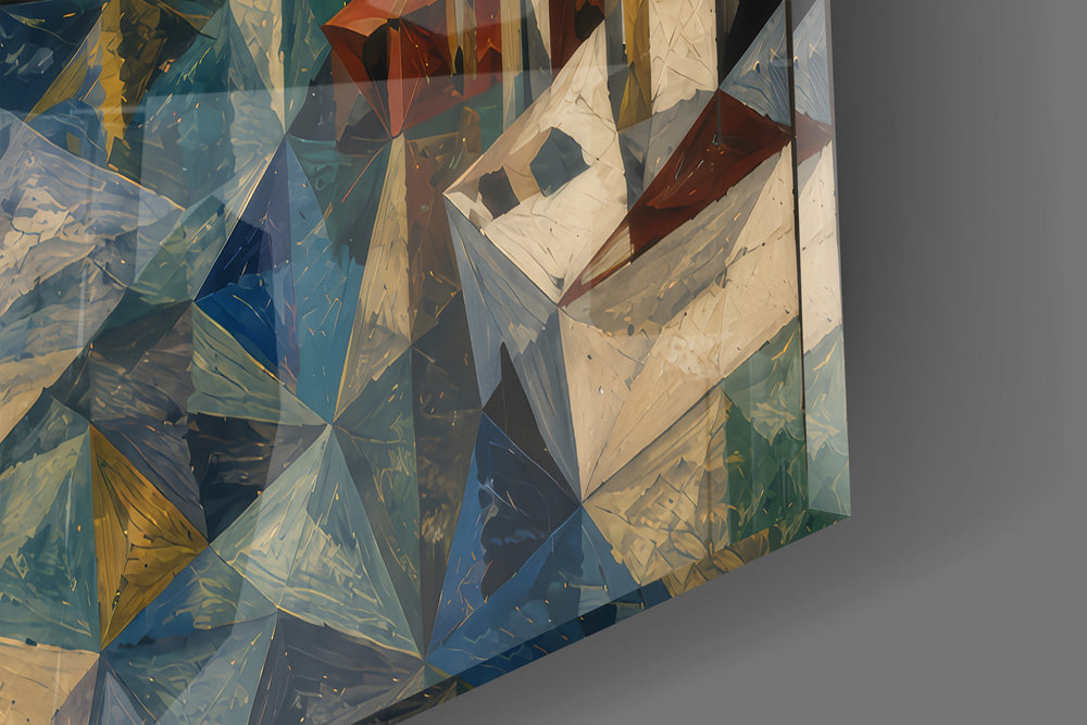 Venice Grand Canal glass wall art close-up detail of the printed surface on tempered glass