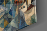 Venice Grand Canal glass wall art close-up detail of the printed surface on tempered glass