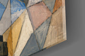 Statue of Liberty glass wall art close-up detail of the printed surface on tempered glass