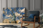 Statue of Liberty glass wall art hanging as a focal point in a modern room