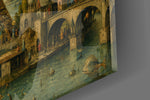 Eiffel Tower glass wall art close-up detail of the printed surface on tempered glass