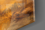 Eiffel Tower glass wall art close-up detail of the printed surface on tempered glass