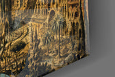 Sagrada Familia glass wall art close-up detail of the printed surface on tempered glass