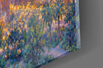 Sagrada Familia glass wall art close-up detail of the printed surface on tempered glass