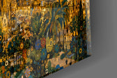 Sagrada Familia glass wall art close-up detail of the printed surface on tempered glass