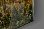 Sagrada Familia glass wall art close-up detail of the printed surface on tempered glass