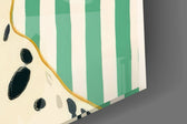 Dalmatian in Bandana and Round Sunglasses Glass Wall Art