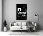 Nothing Impossible Typography Glass Wall Art
