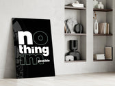 Nothing Impossible Typography Glass Wall Art
