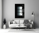 Run Motion Blur Typography Glass Wall Art
