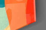 Do It For You Retro Wave Colour Block Glass Wall Art