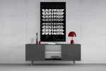Positive Mirrored Repeat Typography Glass Wall Art