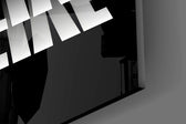 Positive Mirrored Repeat Typography Glass Wall Art