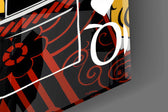 King and Queen of Spades Playing Card Glass Wall Art
