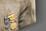 Atatürk Portrait in Kalpak Colourised Glass Wall Art