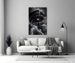 Cosmic Eye Starburst and Clouds Glass Wall Art