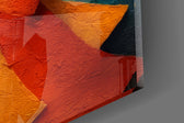 Two Figures in Hats Textured Cubist Glass Wall Art