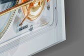 Transparent Turntable Record Player Glass Wall Art