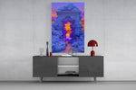 Coral Cloud Archway Surreal Glass Wall Art