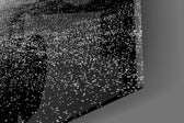 Lone Figure Before the Black Hole Glass Wall Art