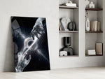 Cosmic Hands Reaching Across a Black Hole Glass Wall Art