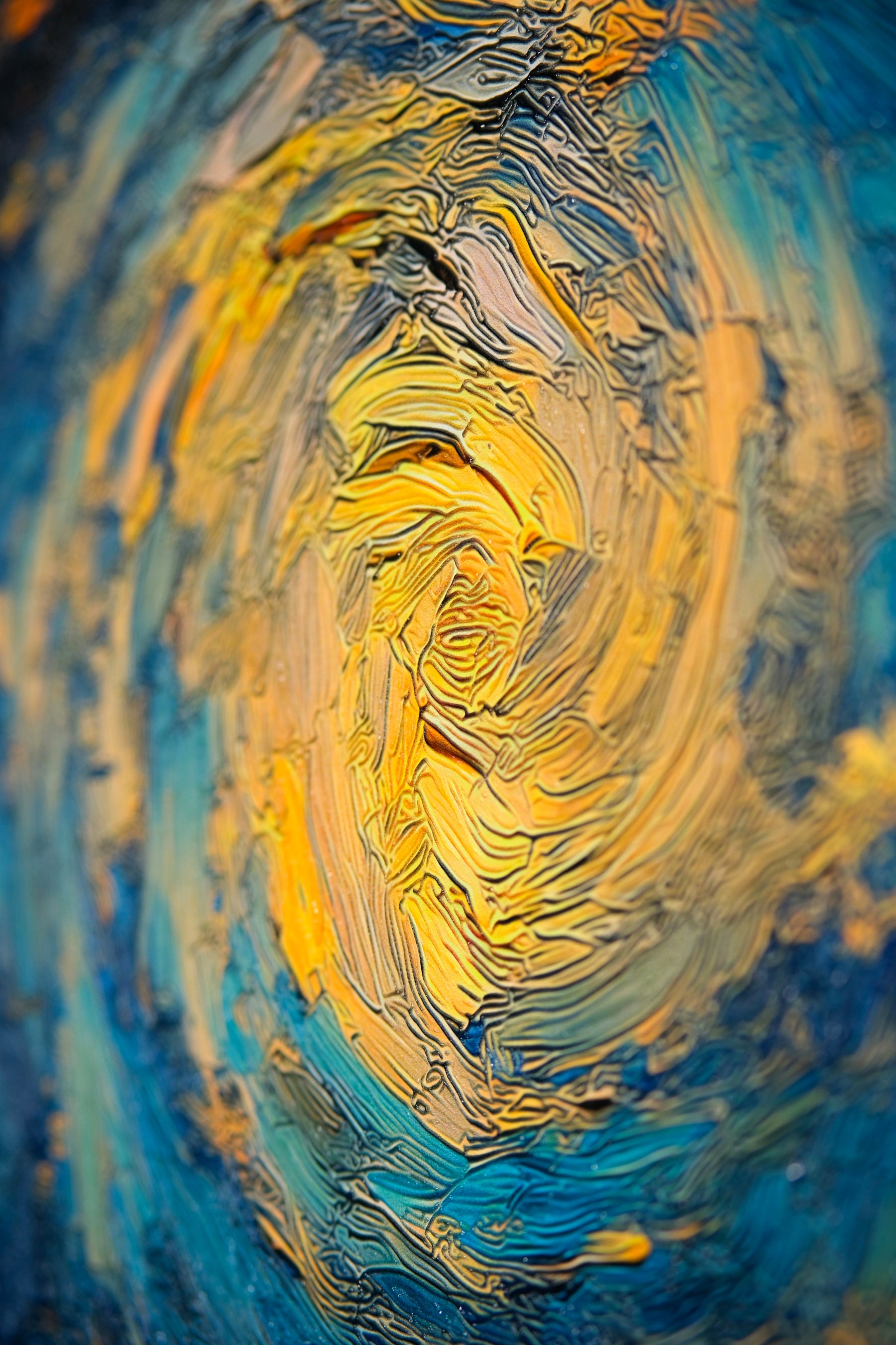 Starlit Wanderer — Haptic 3D Embossed + Gloss Lacquer Print