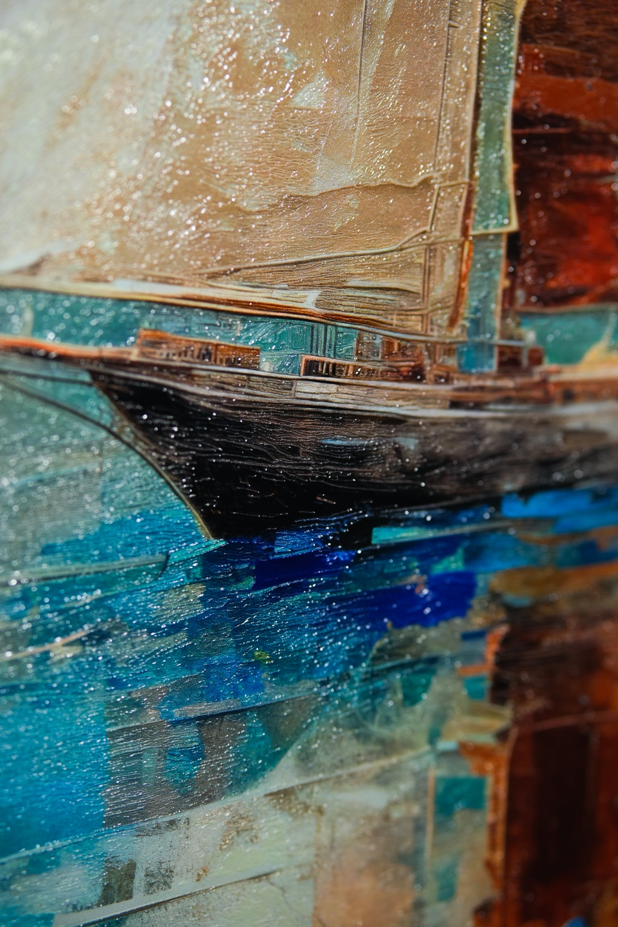 Quiet Voyage — Haptic 3D Embossed + High-Gloss Lacquer Print