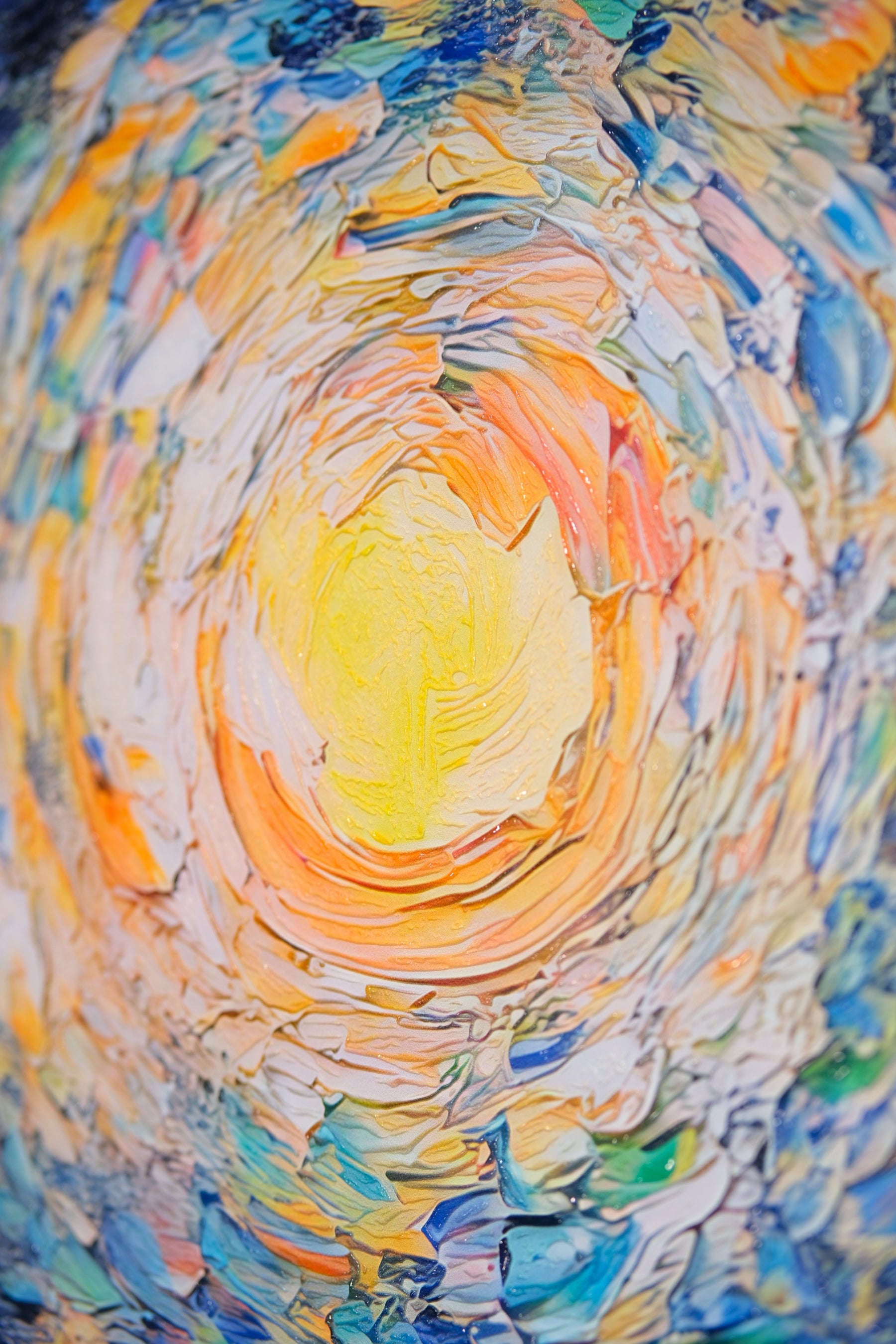 Celestial Whorl — Haptic 3D Embossed + Gloss Lacquer Print