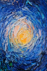 Celestial Whorl — Haptic 3D Embossed + Gloss Lacquer Print