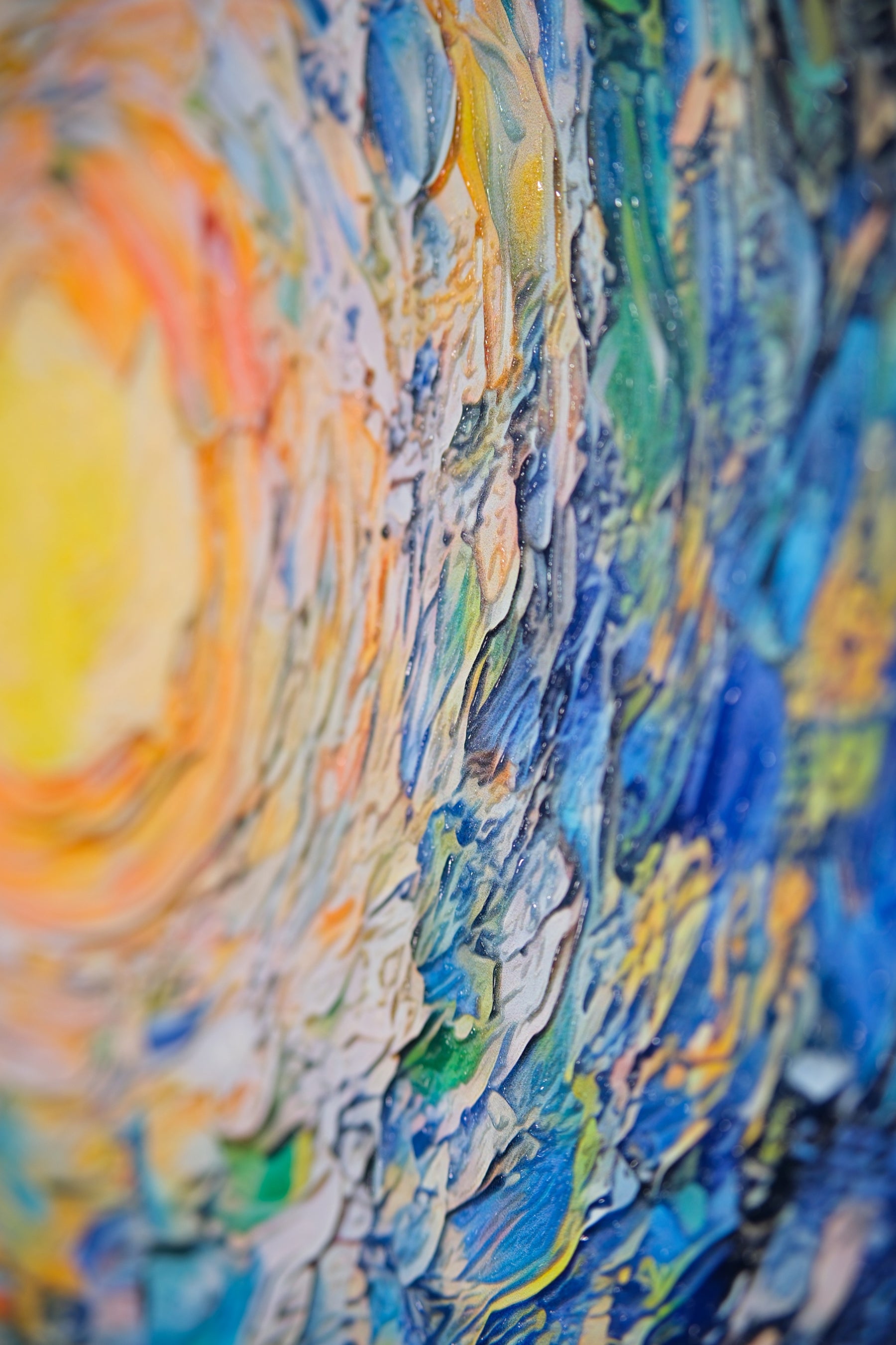 Celestial Whorl — Haptic 3D Embossed + Gloss Lacquer Print