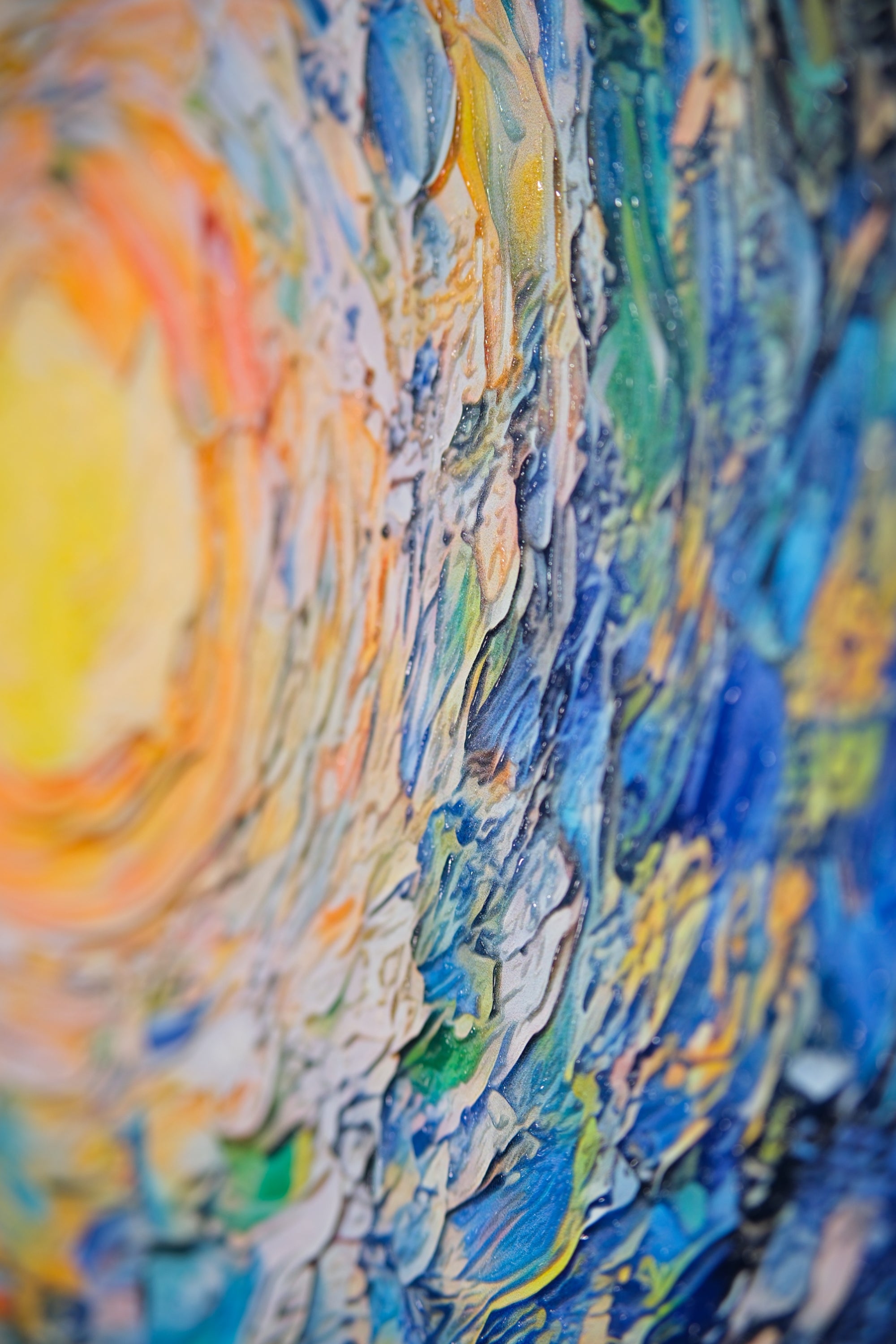 Celestial Whorl — Haptic 3D Embossed + Gloss Lacquer Print