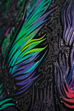Neon Canopy Alpha — Impresión háptica con relieve 3D + laca de alto brillo