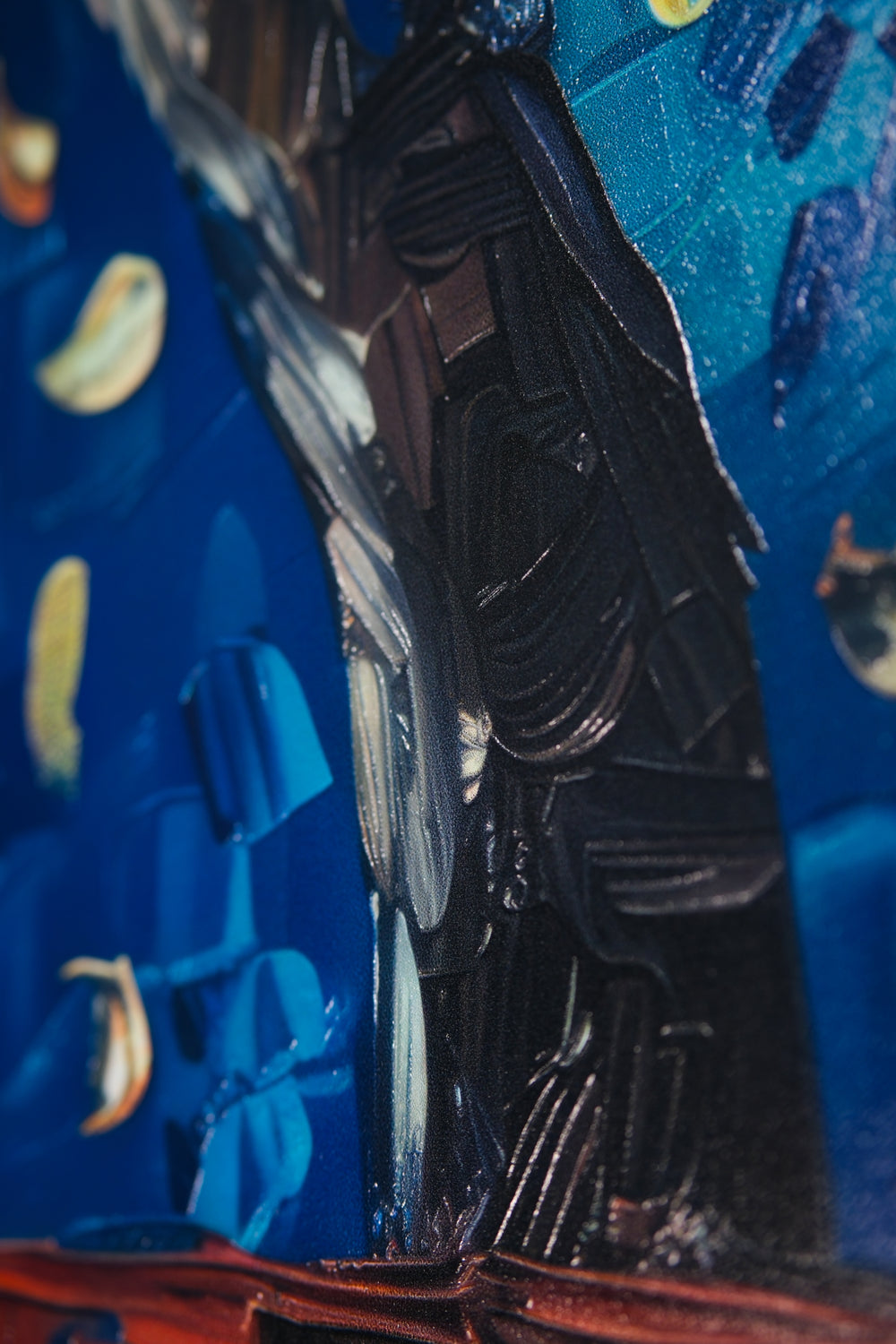 Lunar Serenade — Haptic 3D Embossed + High-Gloss Lacquer Print