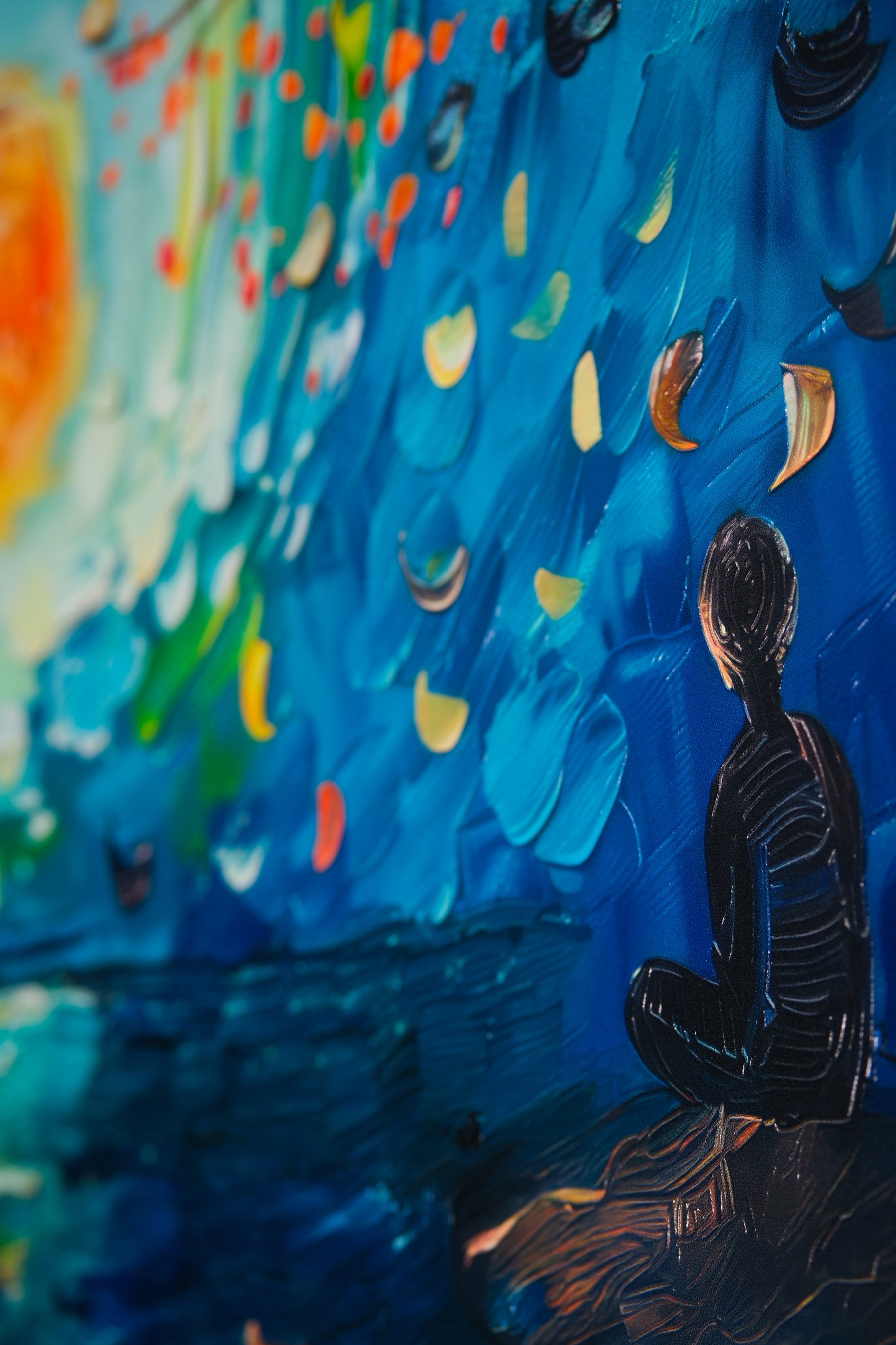 Lunar Serenade — Haptic 3D Embossed + High-Gloss Lacquer Print