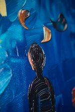 Lunar Serenade — Haptic 3D Embossed + High-Gloss Lacquer Print