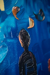 Lunar Serenade — Haptic 3D Embossed + High-Gloss Lacquer Print