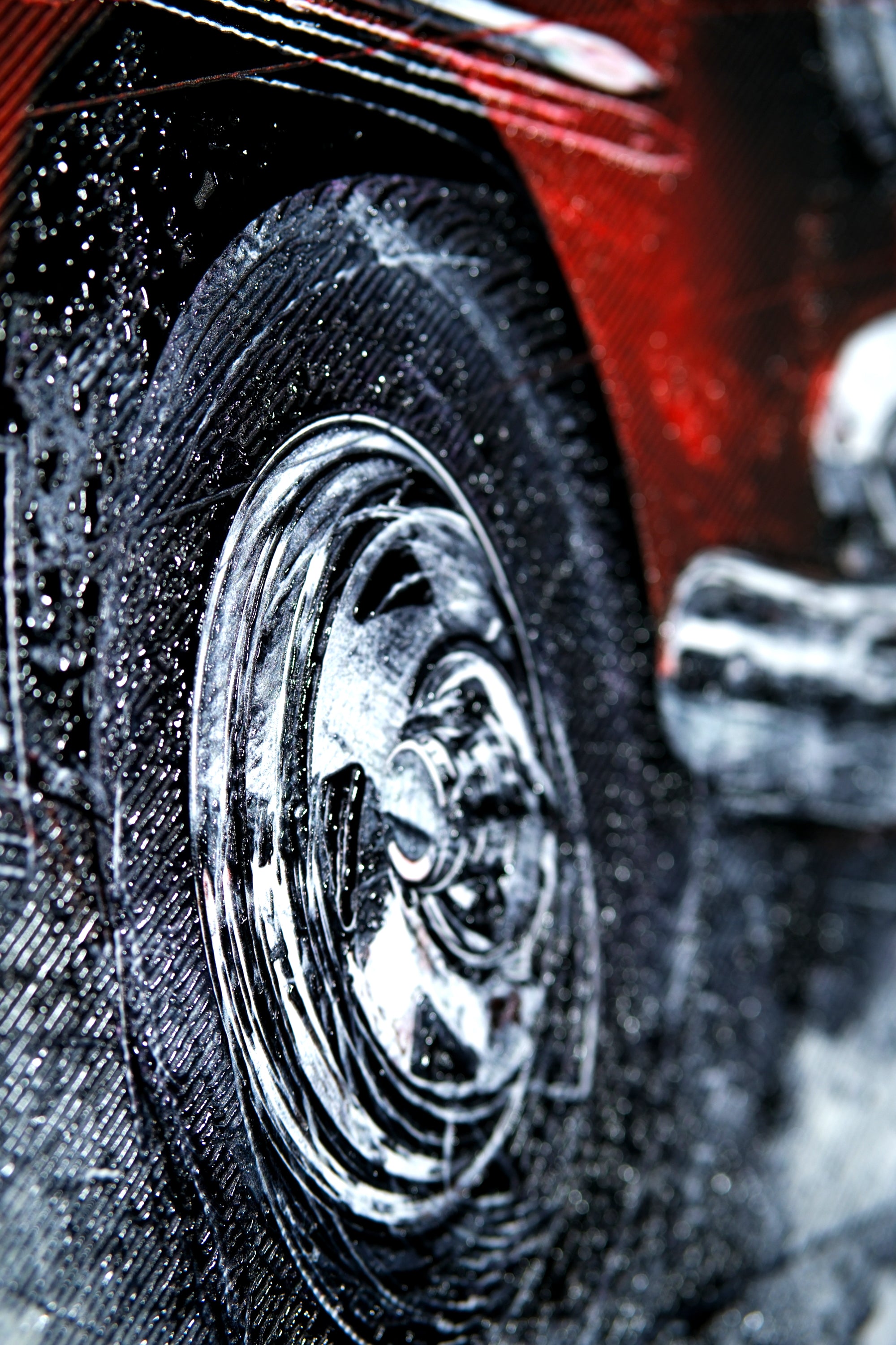 Crimson Chrome Classic — Haptic 3D Embossed + Gloss Lacquer Print