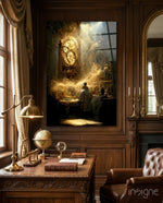 Time Flow Glass Art  || Designer Collection - Lifestyle preview in a designer interior