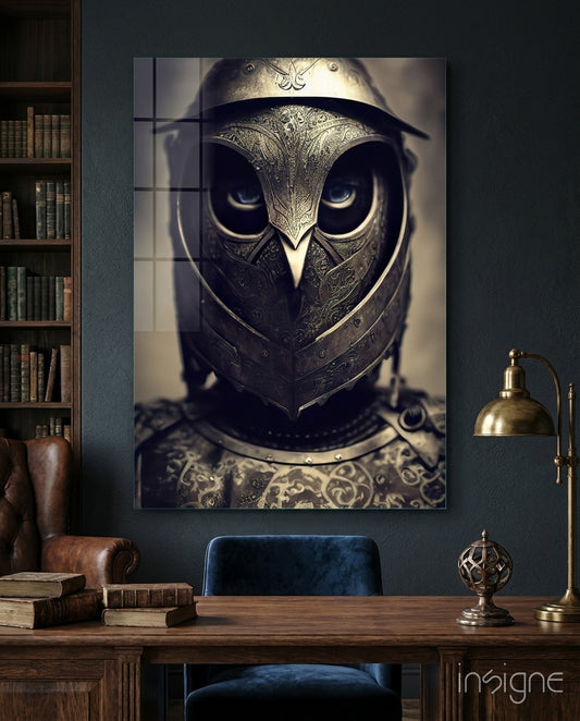 The Beak Glass Wall Art || Designer Collection - Lifestyle preview in a designer interior