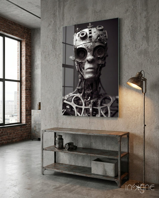 Future Human Glass Art  || Designer Collection - Lifestyle preview in a designer interior
