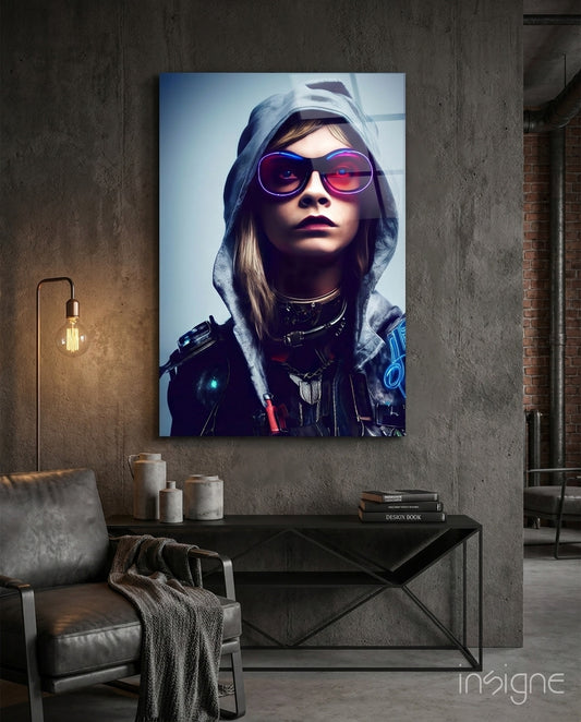 Survival Glass Wall Art || Designer Collection - Lifestyle preview in a designer interior