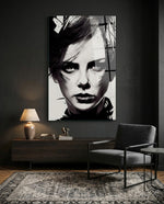 The Bellicose Glass Wall Art || Designer Collection - Lifestyle preview in a designer interior