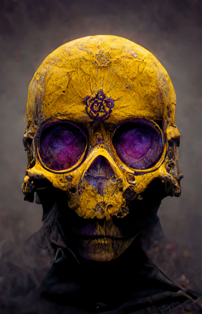 Skull Glass Art  || Designers Collection